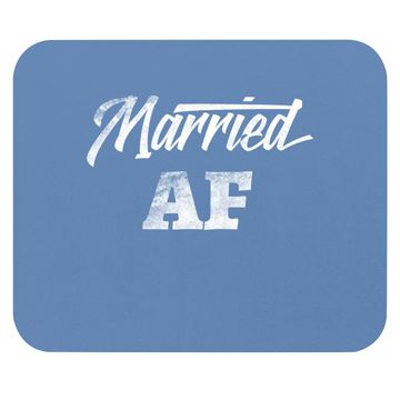 Discover Just Married Wedding Bride Groom Mouse Pad