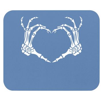 Discover Skeleton Hand Heart Sign Bones Costume Mouse Pad