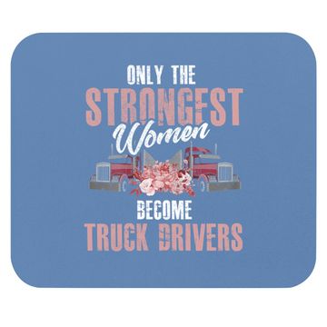 Discover Female Truck Driver Mouse Pad