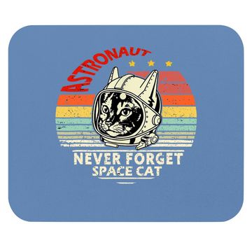 Discover Astronaut Cat Retro Space Cat Mouse Pad