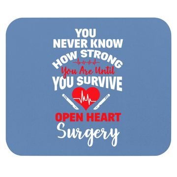 Discover I Survived Open Heart Surgery Bypass Survivor Recovery Gift Mouse Pad