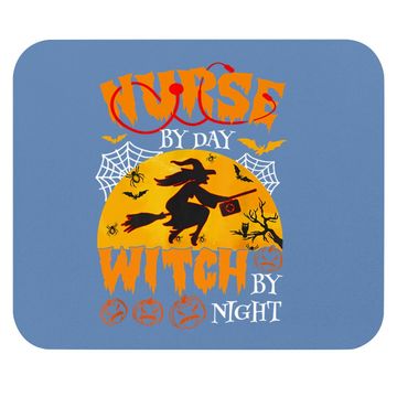 Discover Nurse By Day Witch By Night Halloween Mouse Pad