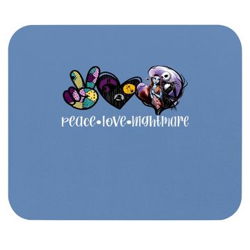 Discover Peace Love Night Mare Mouse Pad