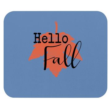 Discover Hello Falls Autumn Season Mouse Pad