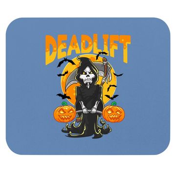 Discover Funny Deadlift Bodybuilder Halloween Workout Mouse Pad