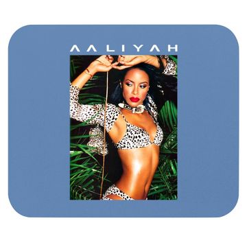 Discover Aaliyah Animal Print Aaliyah Photo Mouse Pad