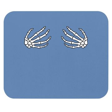 Discover Halloween Boob Skeleton Hand Mouse Pad