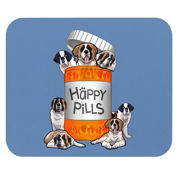 Discover Happy Pills Saint Bernard Mouse Pad