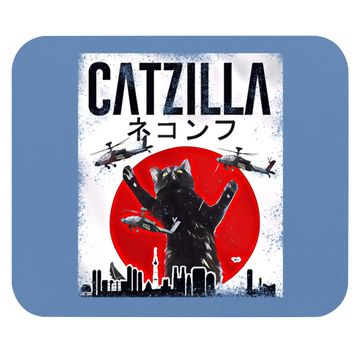 Discover Vintage Catzilla Japanese Sunset Style Cat  mouse Pad