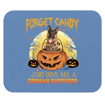 Discover Candy Pumpkin German Shepherd Mouse Pad