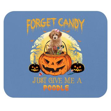 Discover Candy Pumpkin Poodle Dog Mouse Pad