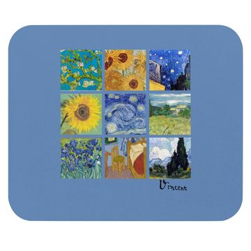 Discover Van Gogh Paintings Sunflowers, Starry Night Mouse Pad