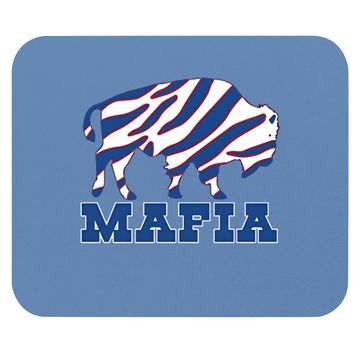 Discover Red Bills Mafia Zubaz Logo Mouse Pad