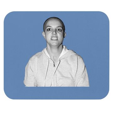 Discover Bald Britney Spears Shaved Head Mouse Pad