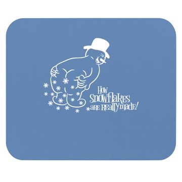 Discover How Snowflake Are Really Made Snowman Mouse Pad