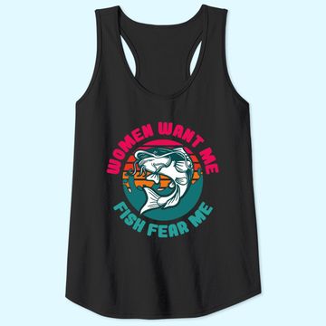 Discover Women Wants Me Fish Fear Me Classic Tank Tops