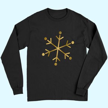 Discover Gold Snowflakes Long Sleeves