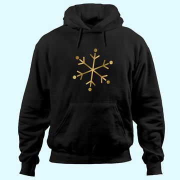 Discover Gold Snowflakes Hoodies