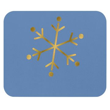 Discover Gold Snowflakes Mouse Pads