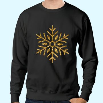 Discover Gold Snowflakes Sweatshirts