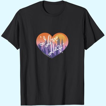 Discover I Love Lucy T-Shirt City Logo Black Tee