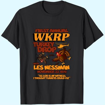 Discover Thanksgiving 1st Annual WKRP Turkey Drop T Shirt