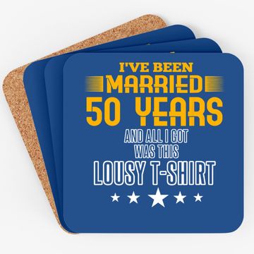 Discover 50 Year Anniversary Gift 50th Wedding Married Coaster