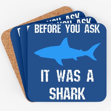 Discover Funny Amputee Amputation Surgery Shark Humor Coaster