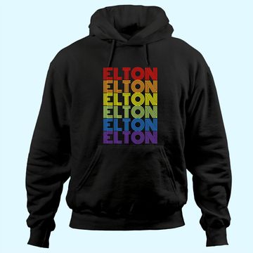 Discover Retro Style Elton Rainbow Hoodie