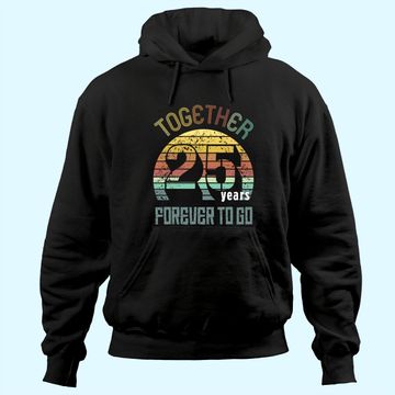 Discover 25th Years Wedding Anniversary Gifts For Couples Matching Hoodie
