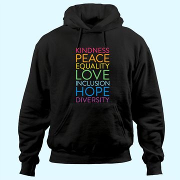 Discover Peace Love Inclusion Equality Diversity Human Rights Hoodie