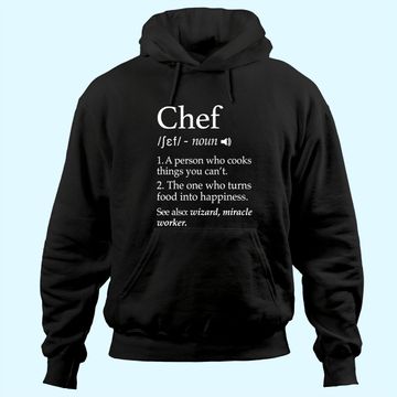 Discover Chef Definition Funny Line Saying Cook Cooking Gifts Chefs Hoodie