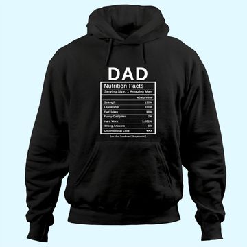 Discover Dad Nutrition Facts Hoodie Amazing Man Fathers Day Gift Hoodie