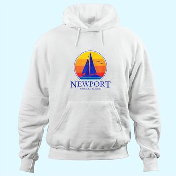 Discover Vintage Newport Rhode Island Sailing Hoodie