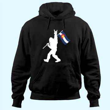 Discover Colorado Bigfoot Rock and Roll Hoodie
