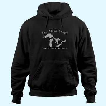 Discover Great Lakes Shark Free and Unsalted Vintage Hoodie