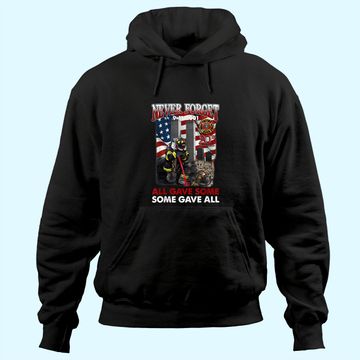Discover Never Forget 9-11-2001 20th Anniversary Funny Firefighters Hoodie