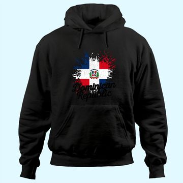 Discover Dominican Republic Patriotic Flag Premium Hoodie