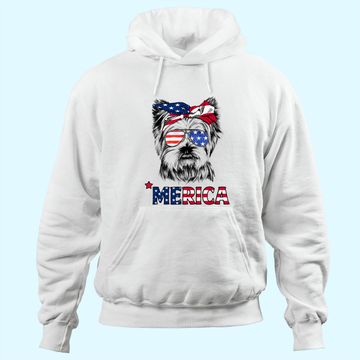 Discover American Flag Yorkshire Terrier Yorkie Mom Hoodie