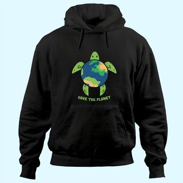 Discover Save The Planet Earth Day Environment Turtle Recycle Ocean Hoodie