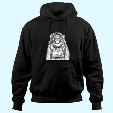 Discover Astronaut Monkey Chimpanzee Cosmonaut Astronomy Hoodie