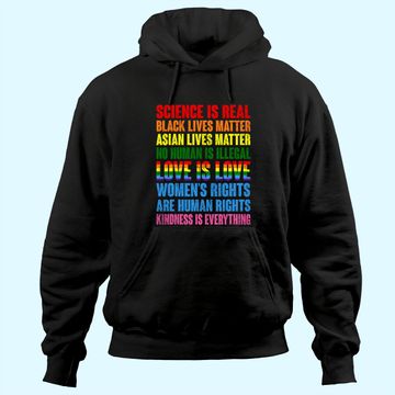 Discover Stop Hate Asian Men's Hoodie Science Is Real Black Lives Matter