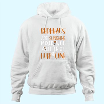 Discover Redheads are Sunshine With a Hurricane Funny Redhead Hoodie