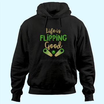 Discover Classic Retro Pinball Hoodie - Life is Flipping Good Gift Hoodie