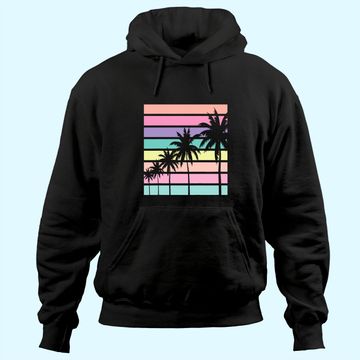 Discover Pastel Hoodie Palm Tree Vacation Beach