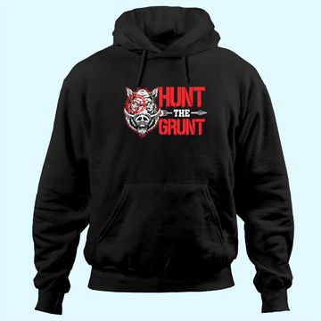 Discover Hunt The Grunt Funny Hog Hunter Boar Hunting Hoodie