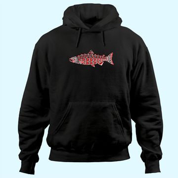 Discover Salmon Native American Indian Pacific Northwest Coast Coho Hoodie