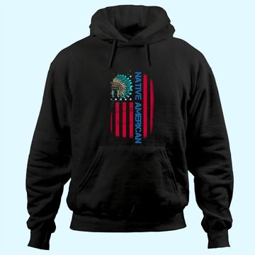 Discover Native American Day Vintage Flag USA Hoodie