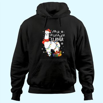 Discover Fa La La Llama Funny Christmas Hoodie