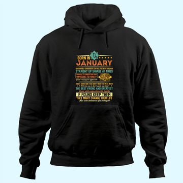 Discover Born in January Capricorn Zodiac Hoodie